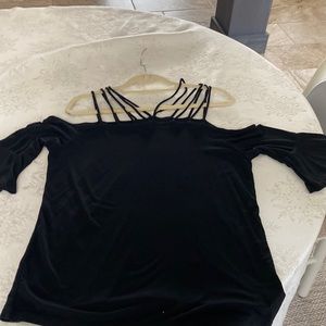 Sexy strappy cold shoulder top never worn